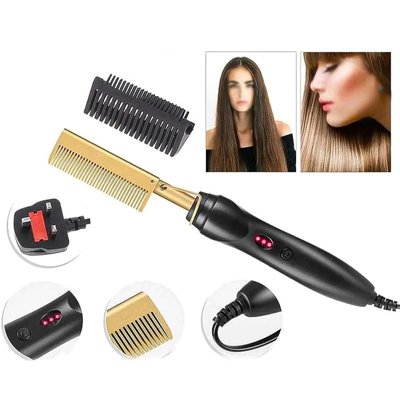 Pente Elétrico Alisador Cabelo