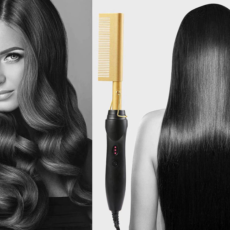 Pente Elétrico Alisador Cabelo