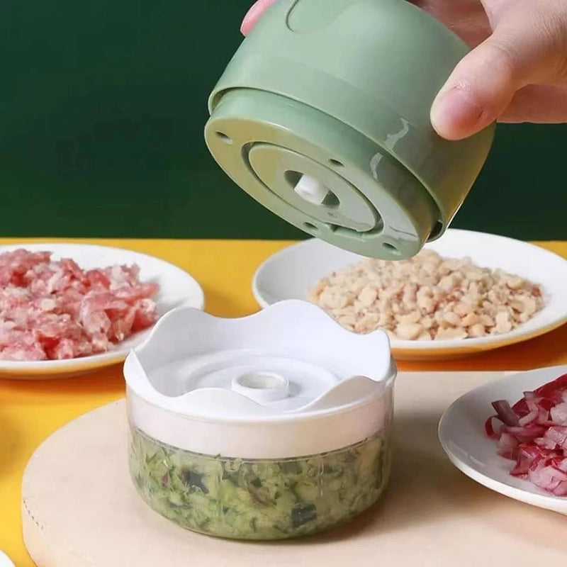 Mini Processador Elétrico de Alimentos Portátil