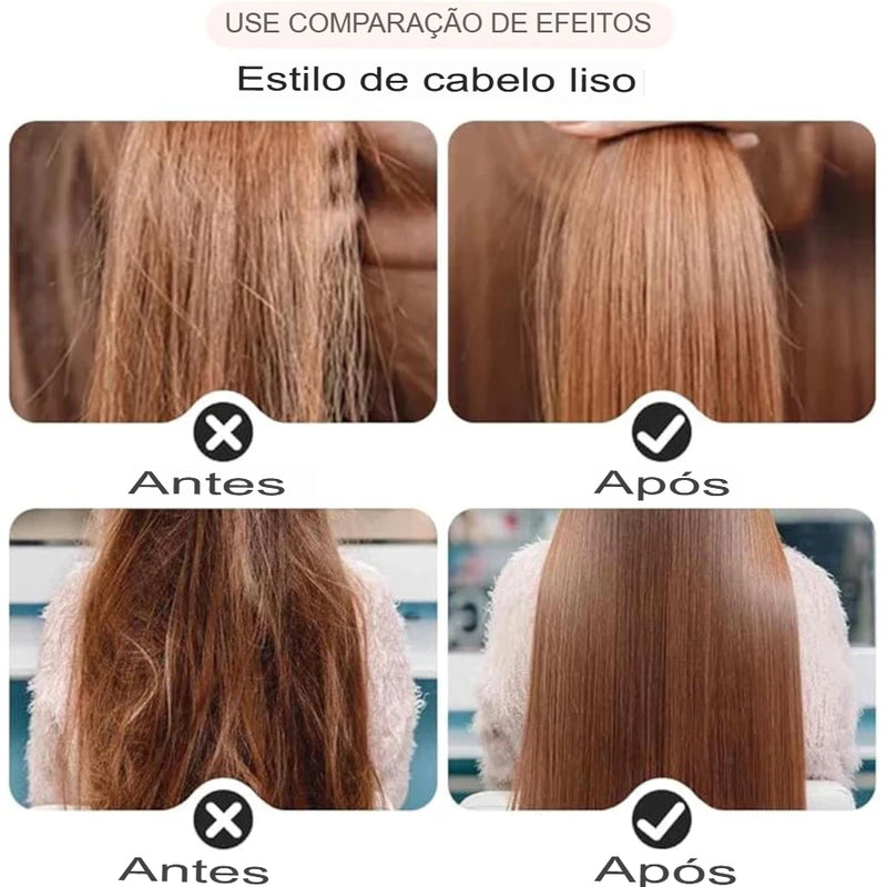 Alisado Escova Recarregável Portátil