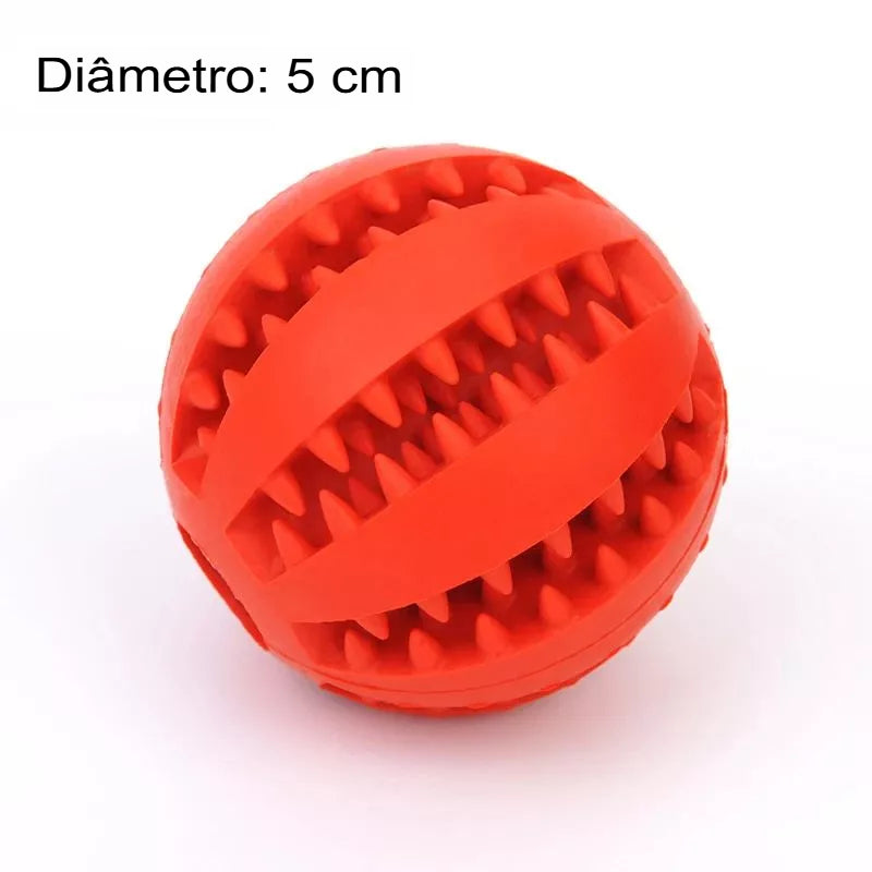 Brinquedo de Borracha comedouro e limpa dentes para cães