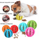 Brinquedo de Borracha comedouro e limpa dentes para cães